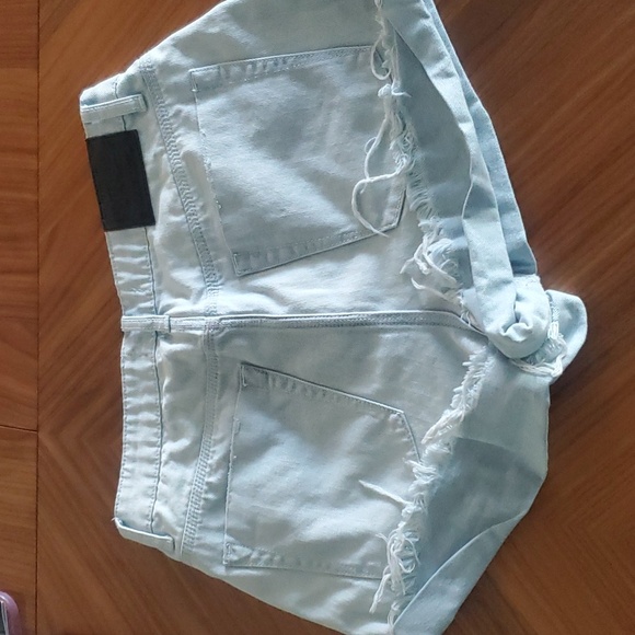 NWT One teaspoon Brando Bandits Mid Waist Denim Shorts Size 28 button fly - Picture 6 of 11